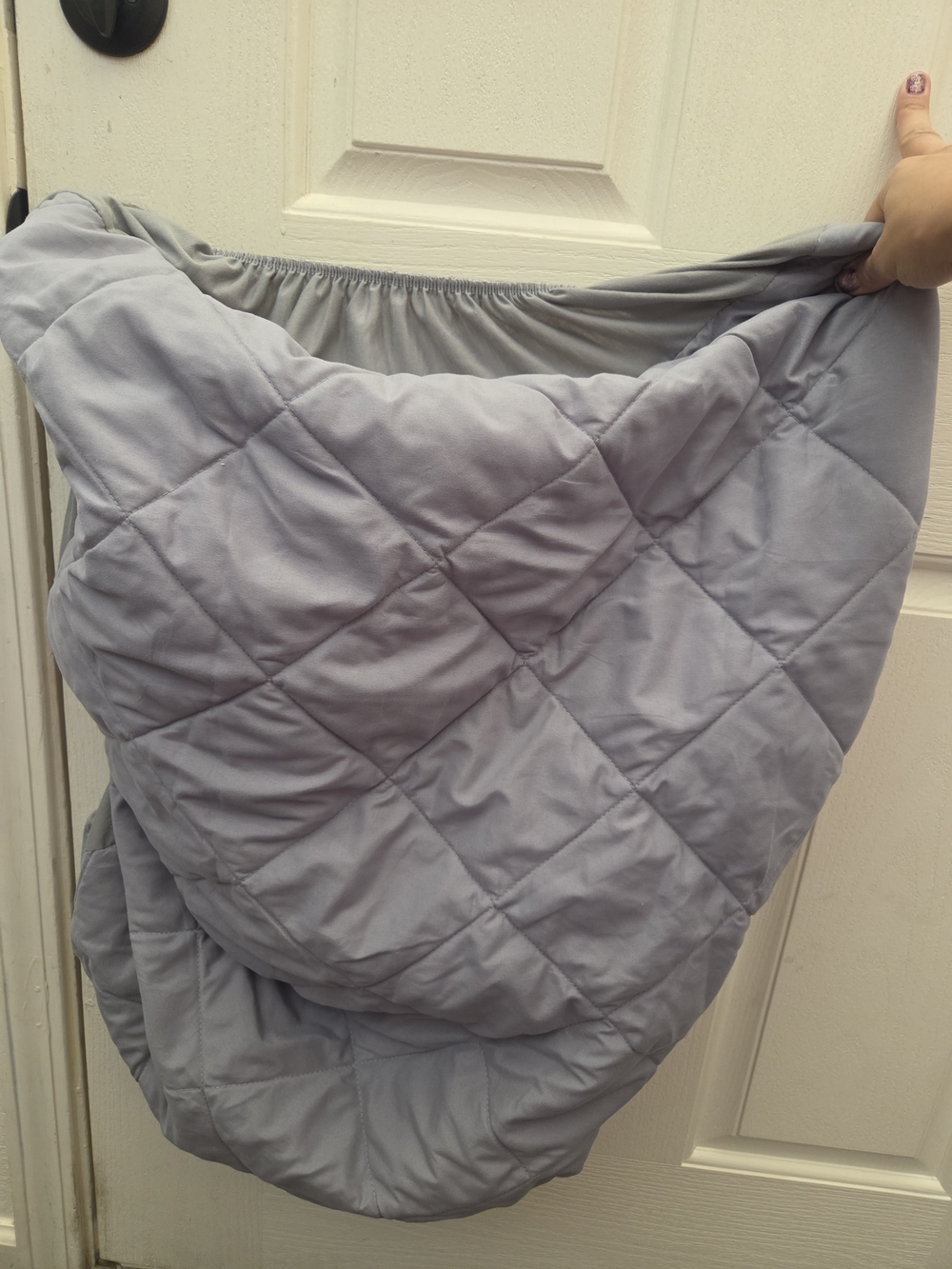 Pack N Play Light Gray Quilted Padded Cover